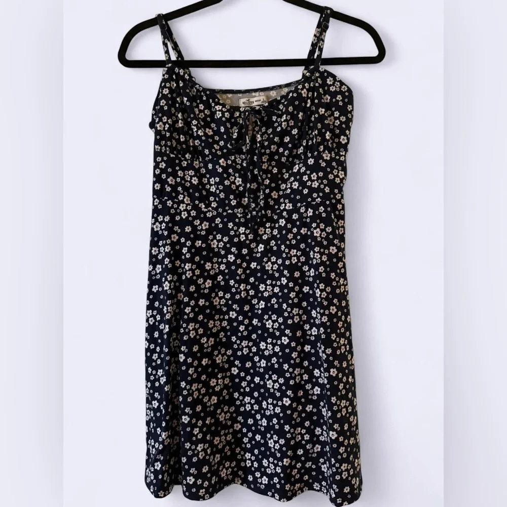Hollister Floral Mini Dress with Tie Front Detail - Picture 1 of 5